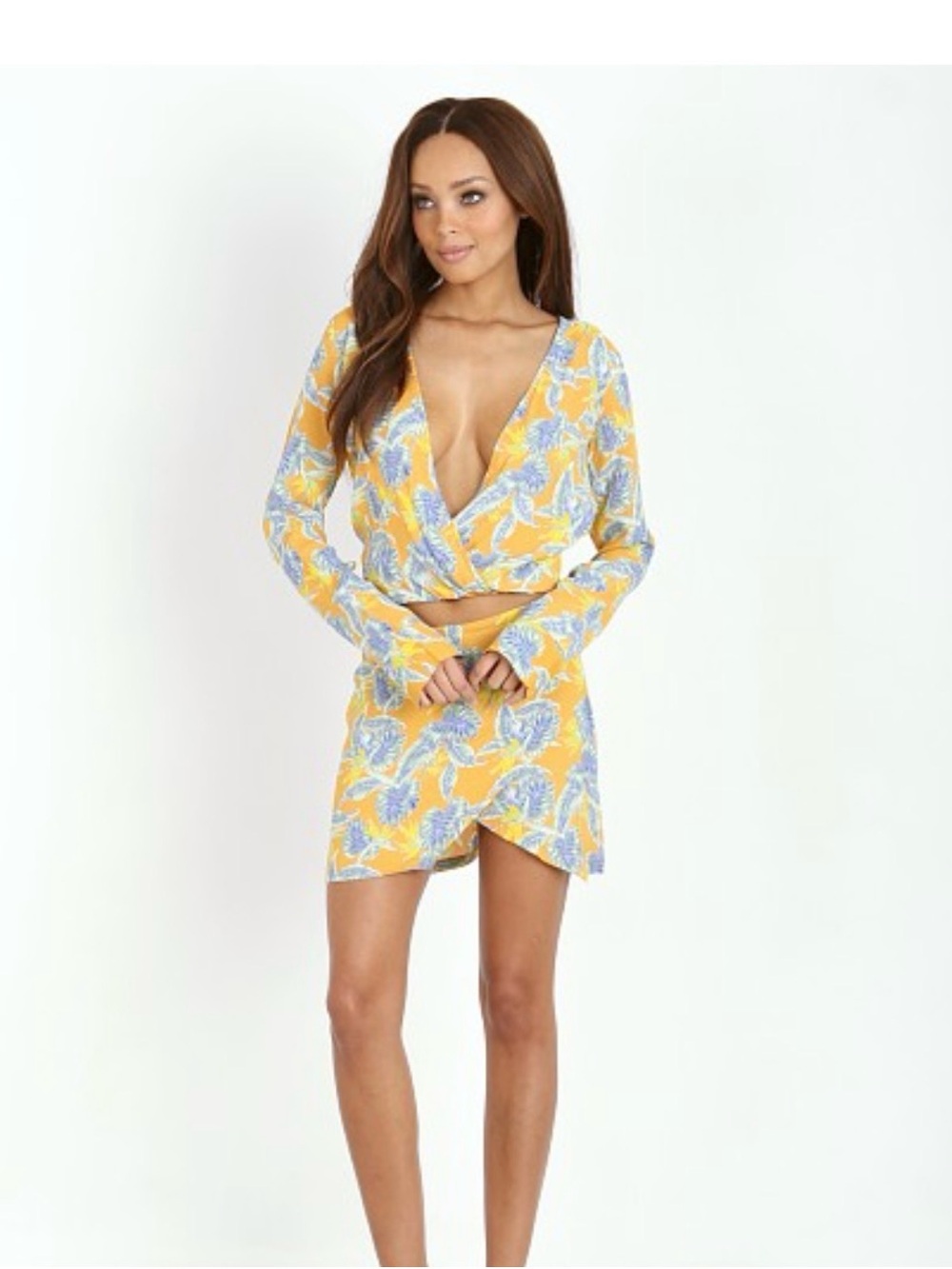 For Love & Lemons Aloha Top Bird of Paradise Gold